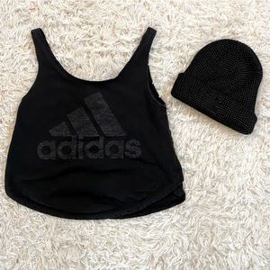 Adidas Bundle! Black Beanie and Tank